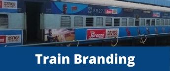 Train Branding , Pune Bhuj Express Train Wrap Advertising, Indian Train Advertising